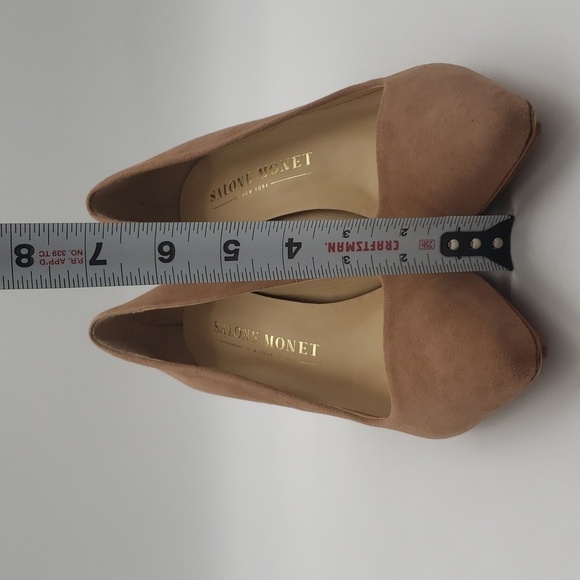 1504- Salone Monet Anita Suede Heels Size 8M NWT – w/ Box & Dust Bag - Picture 11 of 16